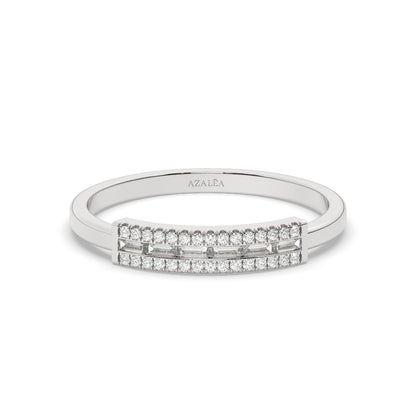 Baguette Round Diamond Ring