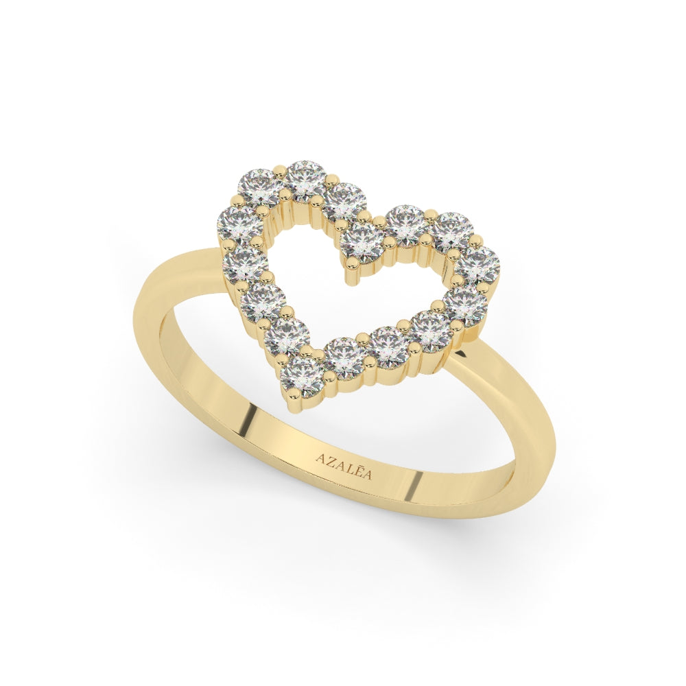 Diamond Heart Ring