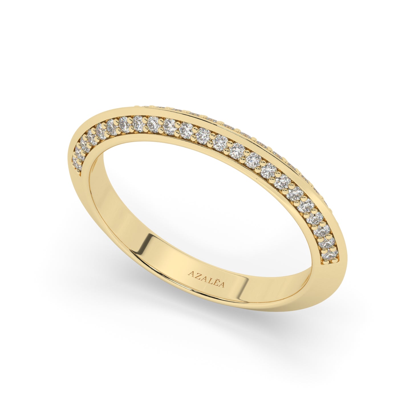 Prong Set Diamond Half Eternity Wedding Ring