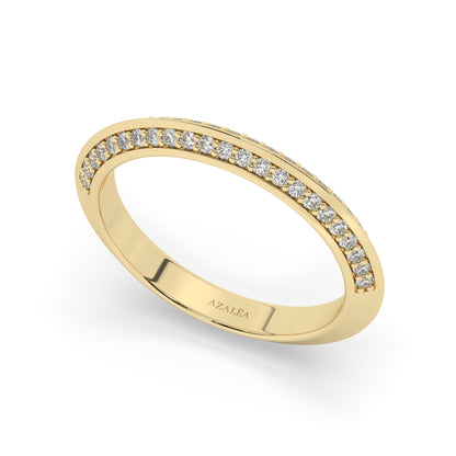 Prong Set Diamond Half Eternity Wedding Ring