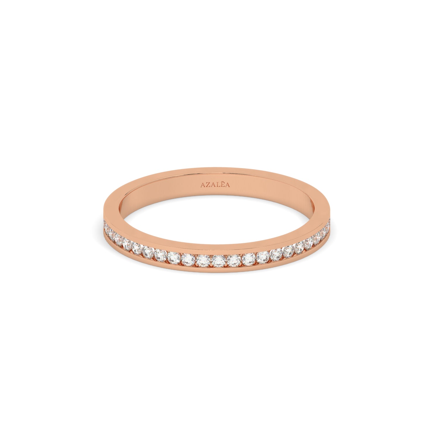 Half Eternity Channel Set Diamond Wedding Ring