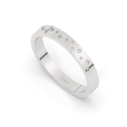 Flush Diamond Wedding Band