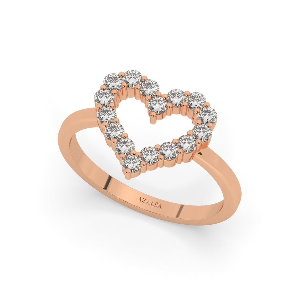 Diamond Heart Ring