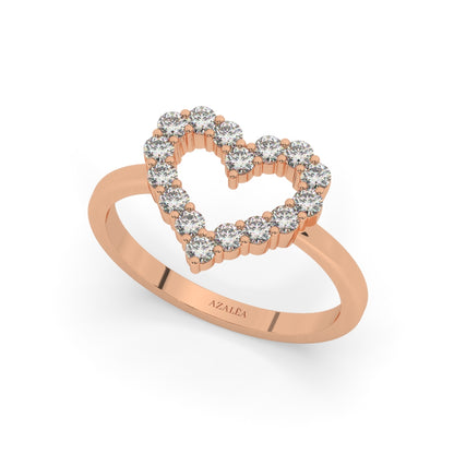 Diamond Heart Ring