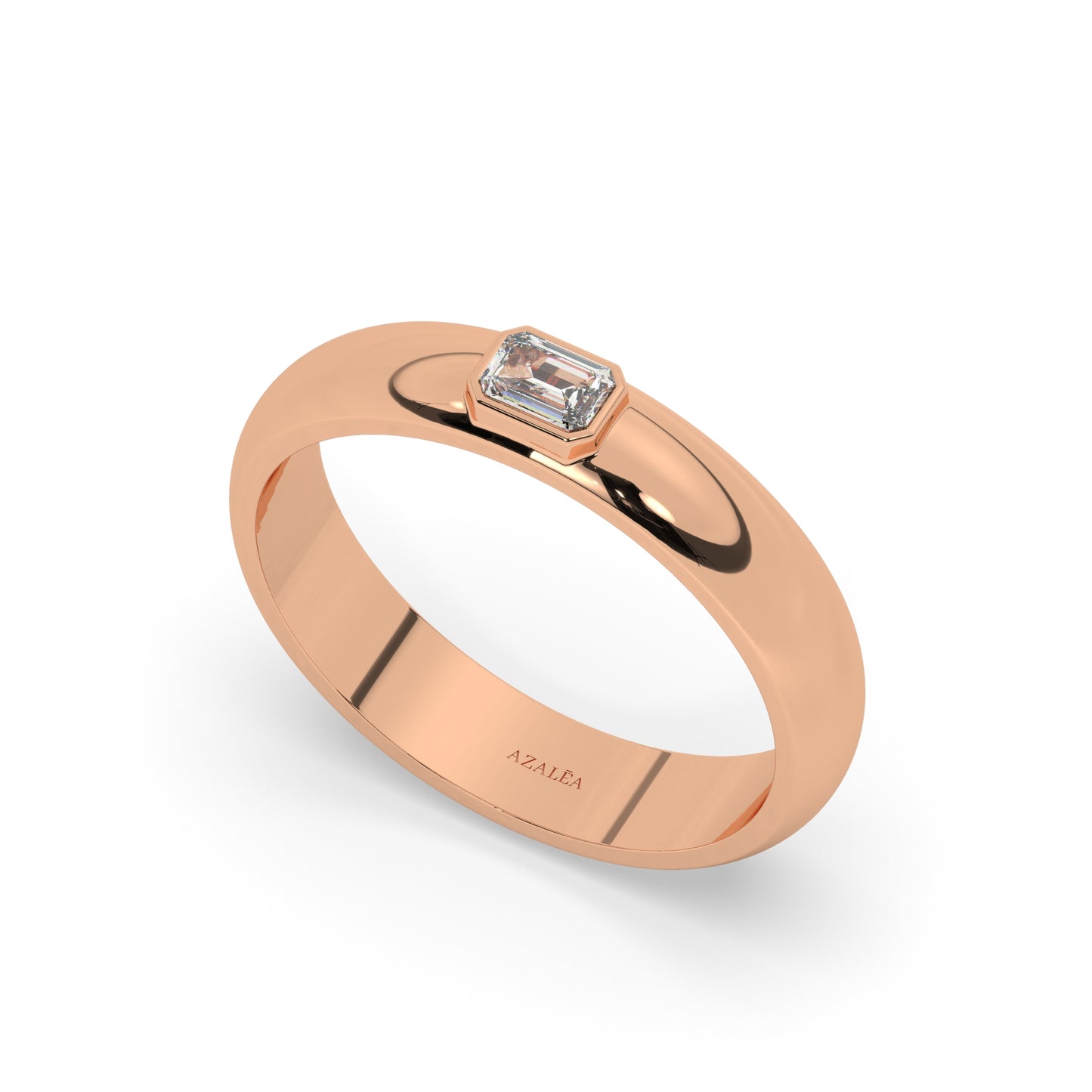 Emerald Cut Diamond Wedding Ring