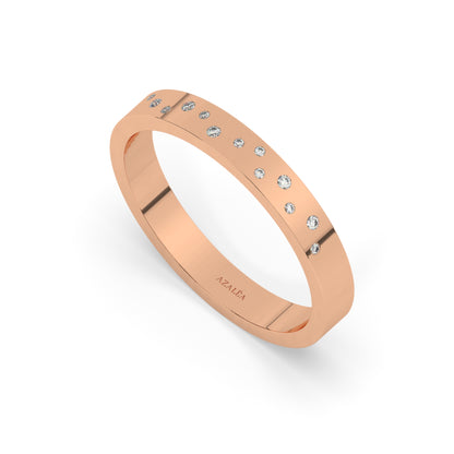 Flush Diamond Wedding Band