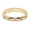 Engraved Star Diamond Stacking Ring