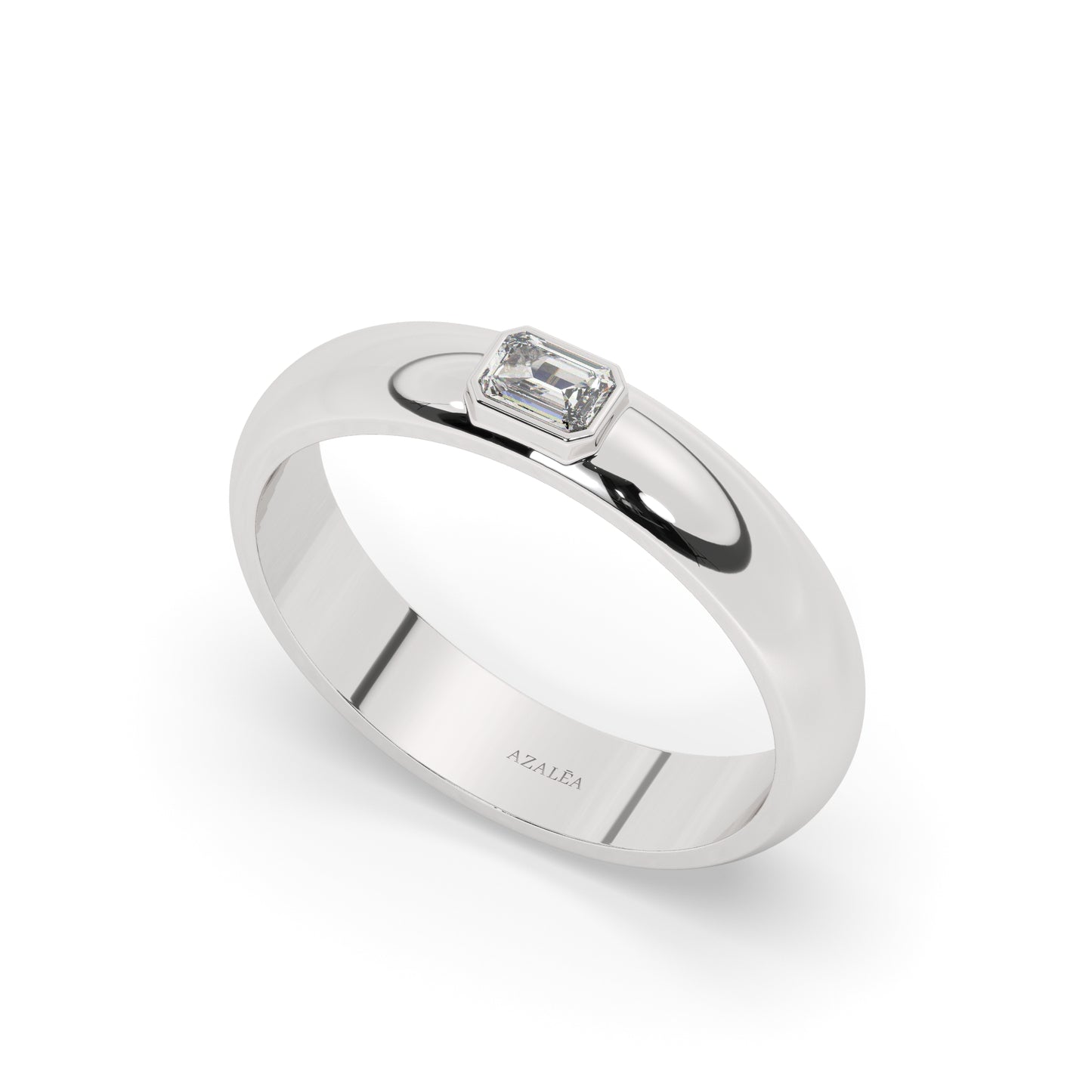 Emerald Cut Diamond Wedding Ring