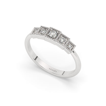 5 Diamond Stacking Ring