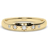 Engraved Star Diamond Stacking Ring