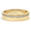 Thick Channel Set Diamond Wedding Ring