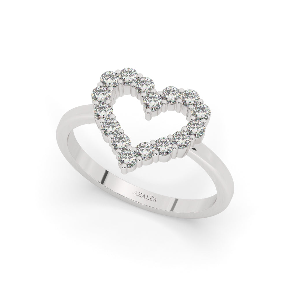 Diamond Heart Ring
