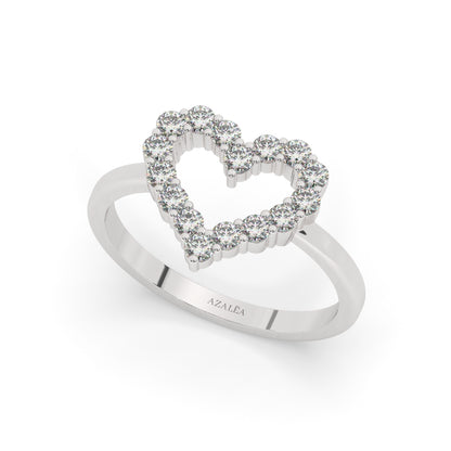 Diamond Heart Ring