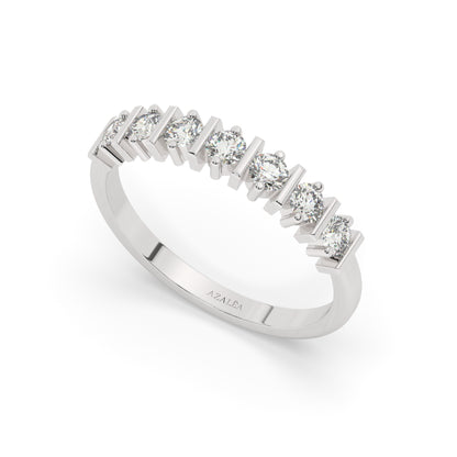 Half Eternity Diamond Wedding Band