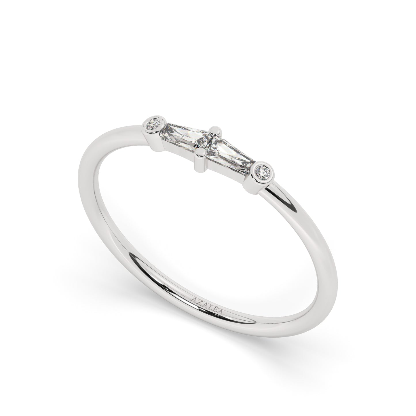 Tapered Baguette Diamond Band