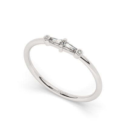 Tapered Baguette Diamond Band