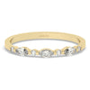 Gold Marquise and Round Diamond Wedding Ring