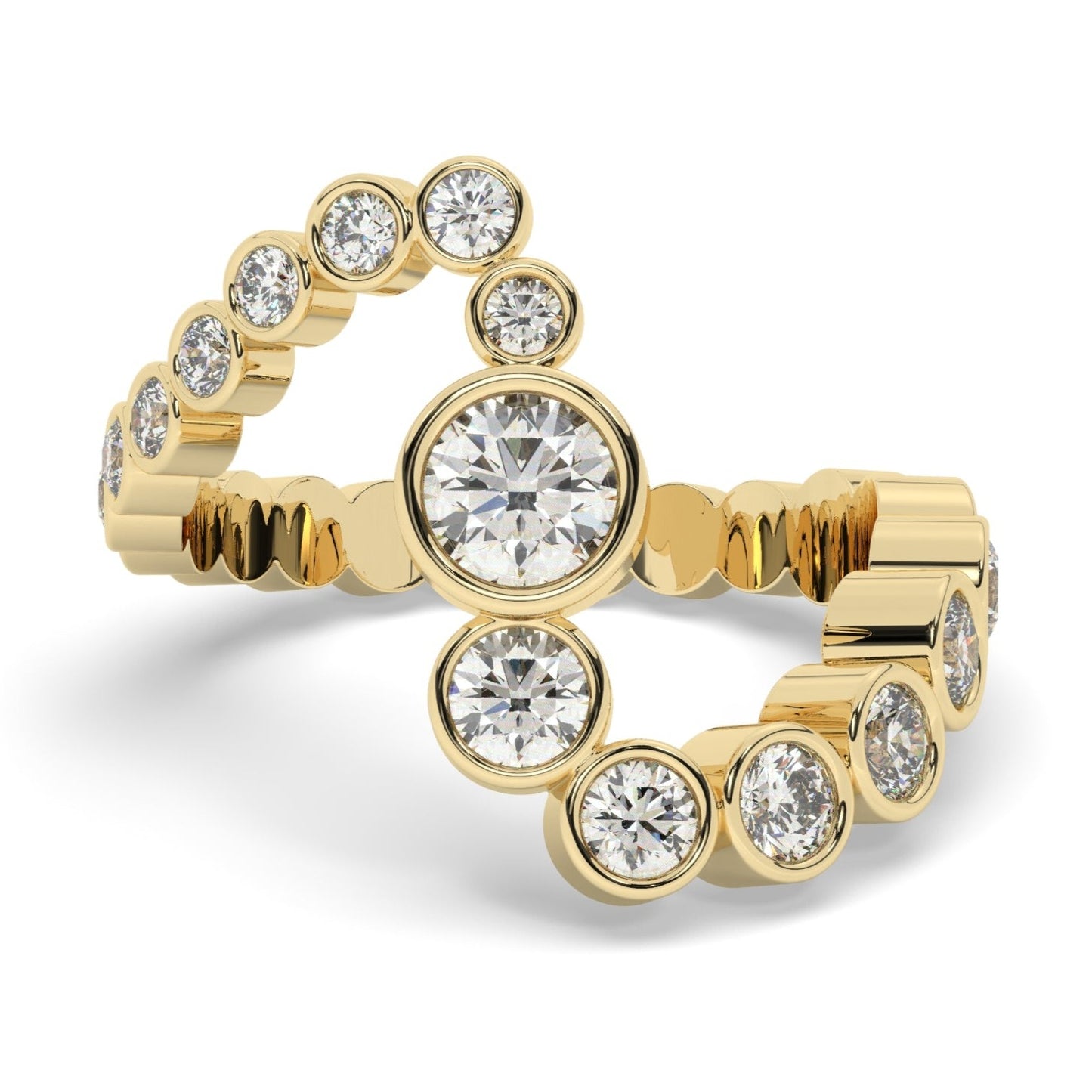 Diamond Spiral Ring