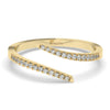 Spiral Diamond Cuff Ring