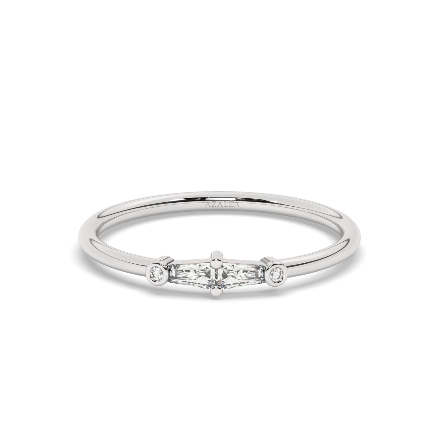 Tapered Baguette Diamond Band