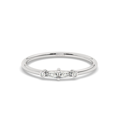 Tapered Baguette Diamond Band