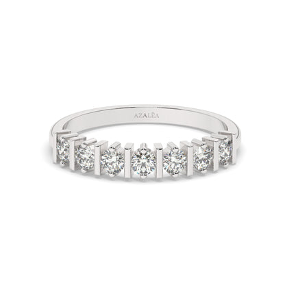Half Eternity Diamond Wedding Band