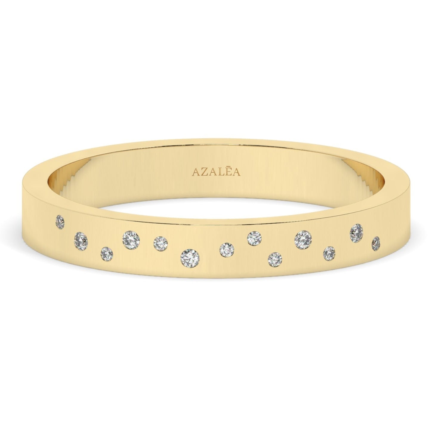 Flush Diamond Wedding Band