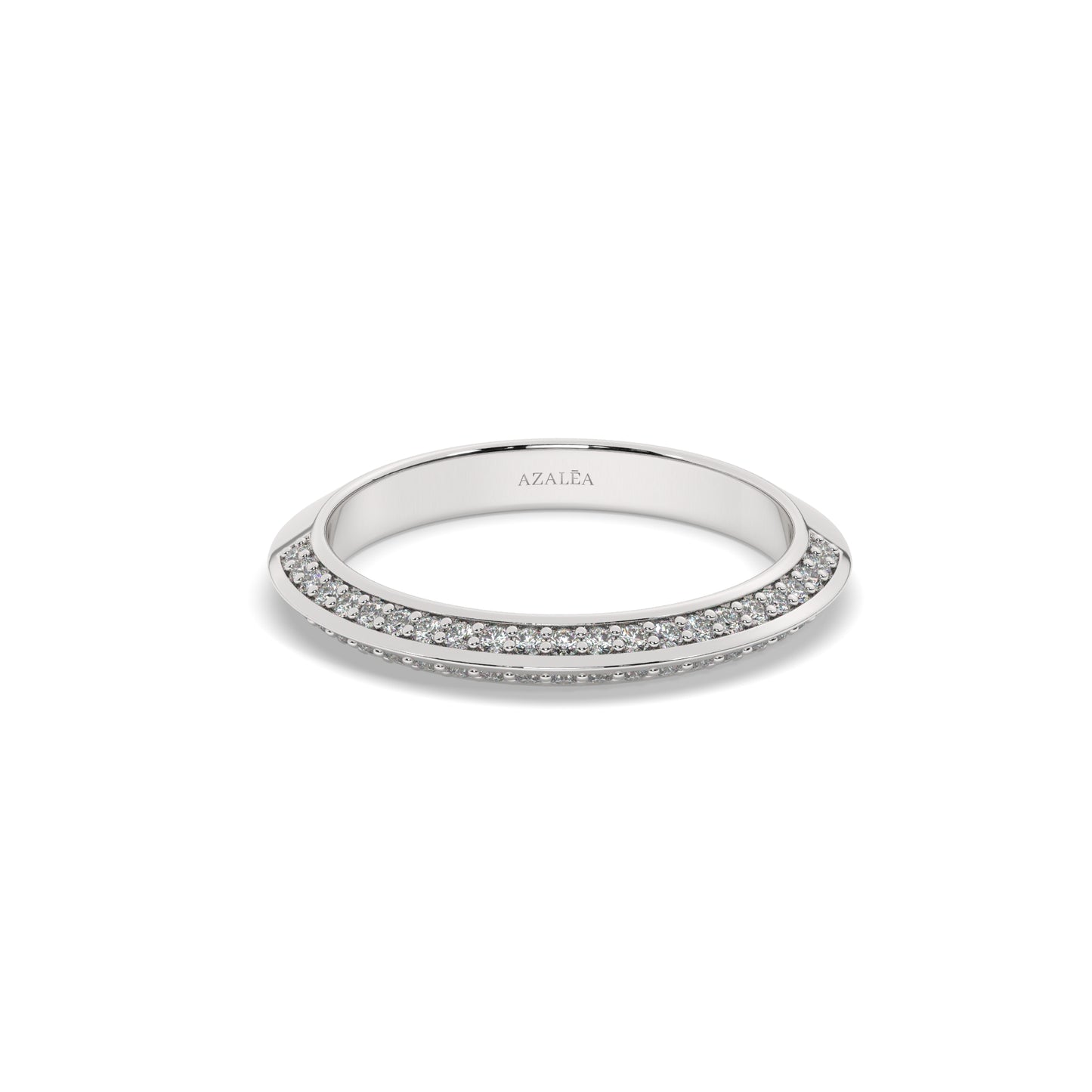 Prong Set Diamond Half Eternity Wedding Ring