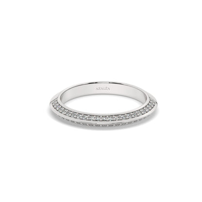 Prong Set Diamond Half Eternity Wedding Ring
