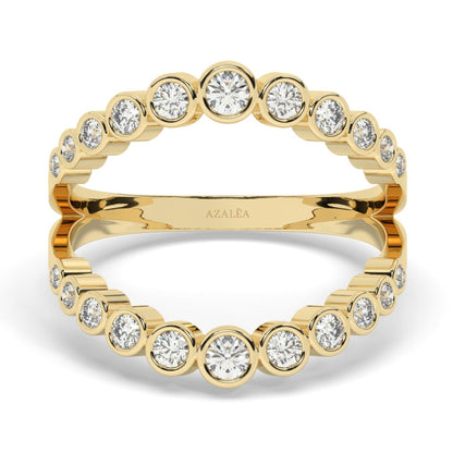 Double Ring Diamond Stacking Ring Band