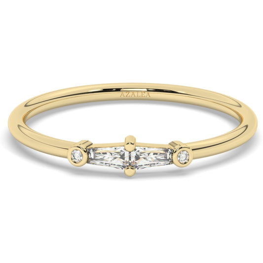 Tapered Baguette Diamond Band