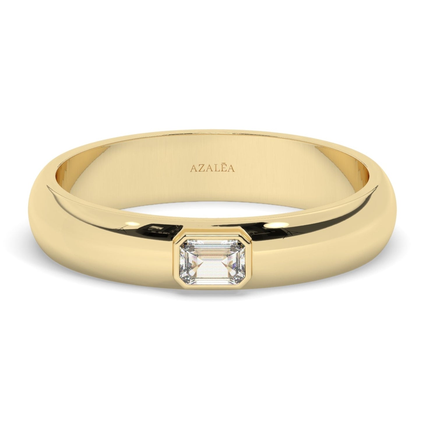 Emerald Cut Diamond Wedding Ring