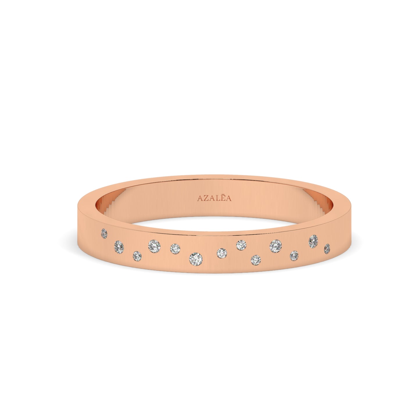 Flush Diamond Wedding Band