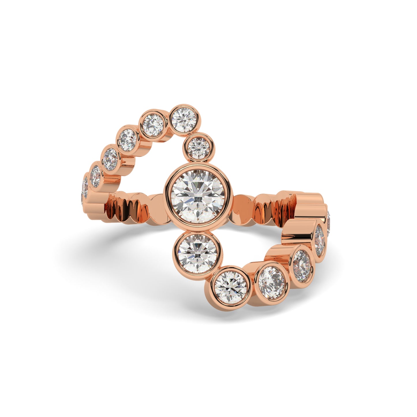 Diamond Spiral Ring