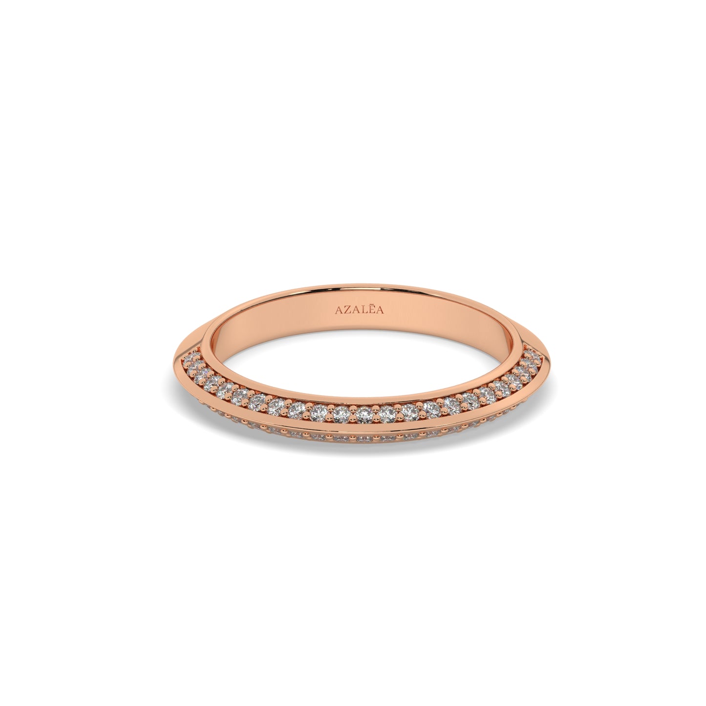 Prong Set Diamond Half Eternity Wedding Ring