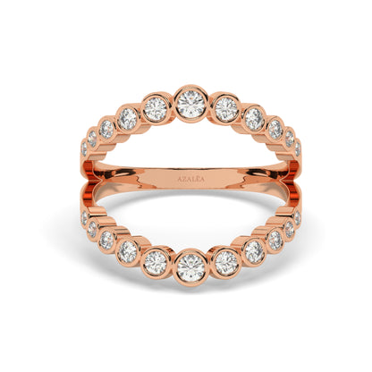 Double Ring Diamond Stacking Ring Band