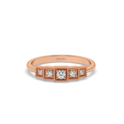 5 Diamond Stacking Ring