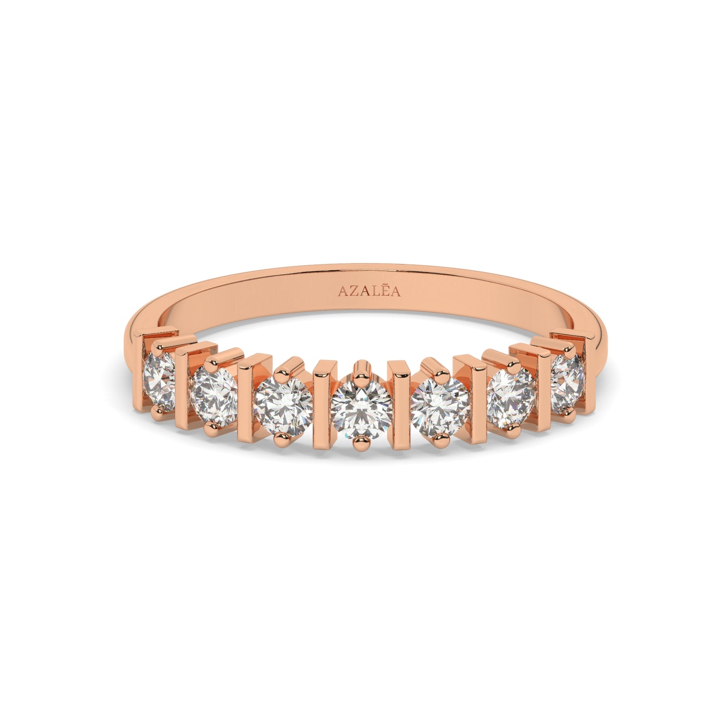 Half Eternity Diamond Wedding Band