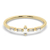 Gold Baguette Diamond Wedding Ring