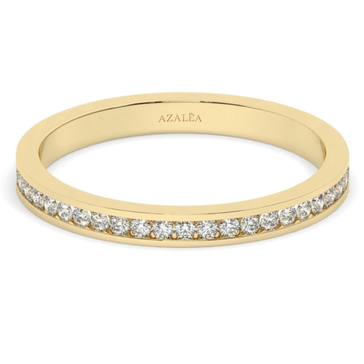 Half Eternity Channel Set Diamond Wedding Ring