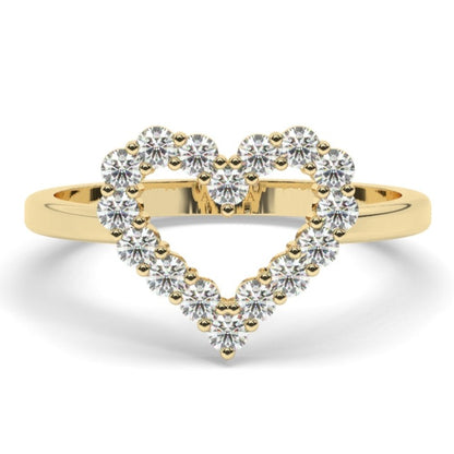 Diamond Heart Ring