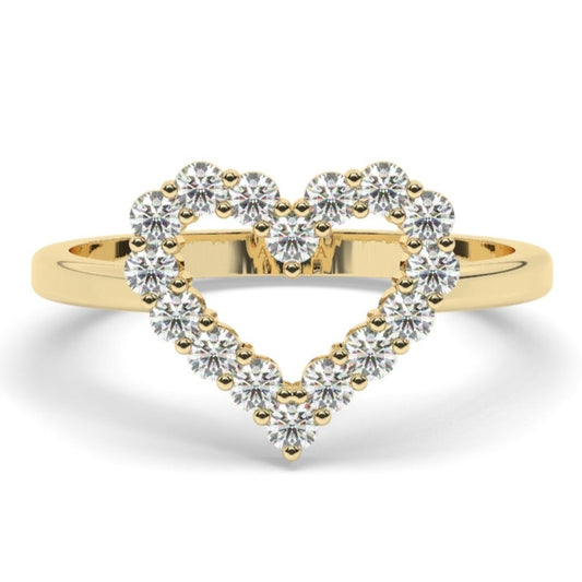 Diamond Heart Ring