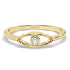 Gold Diamond Evil Eye Ring
