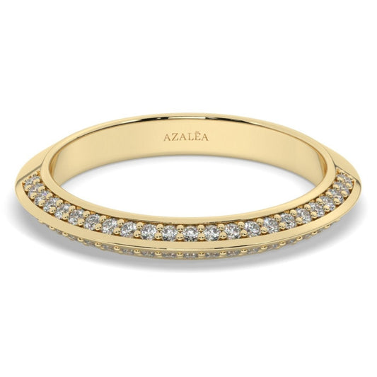 Prong Set Diamond Half Eternity Wedding Ring
