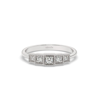 5 Diamond Stacking Ring