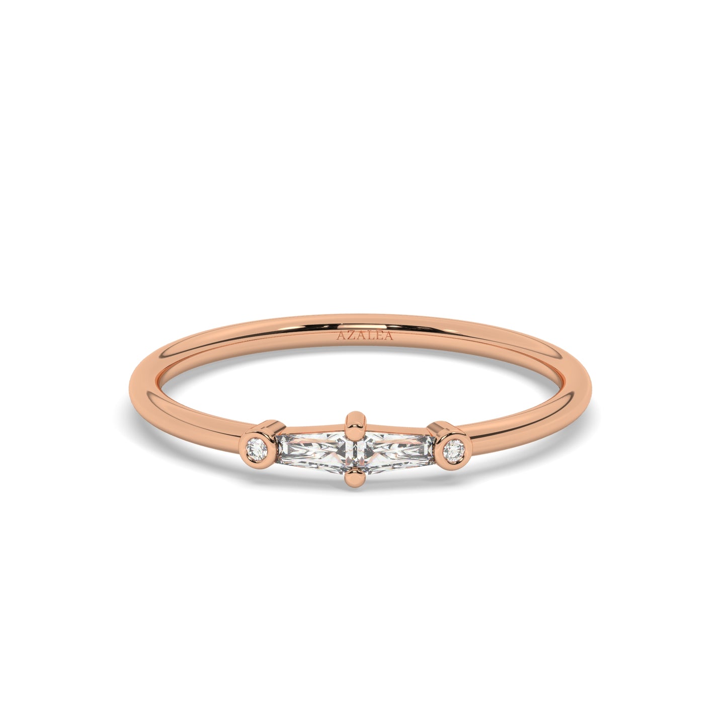 Tapered Baguette Diamond Band