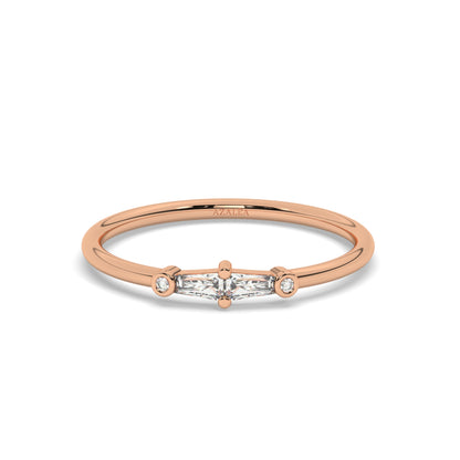 Tapered Baguette Diamond Band