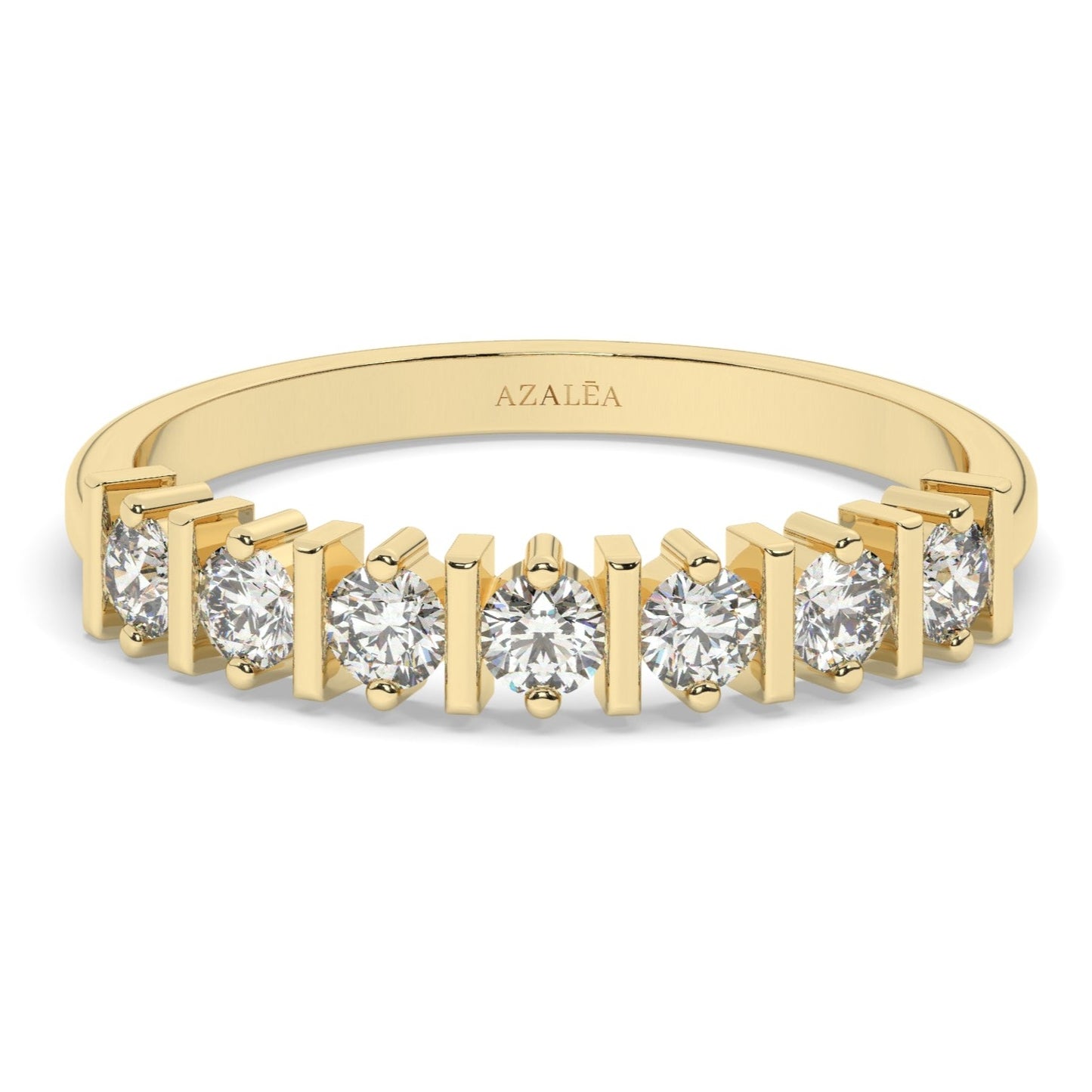 Half Eternity Diamond Wedding Band