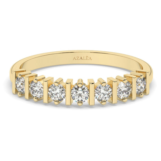 Half Eternity Diamond Wedding Band