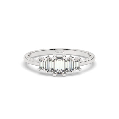 5 Baguette Diamond Wedding Band